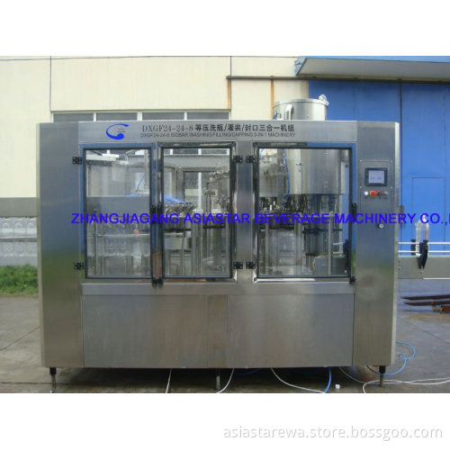 Monobloc PET bottled carbonated drink CSD filling machine